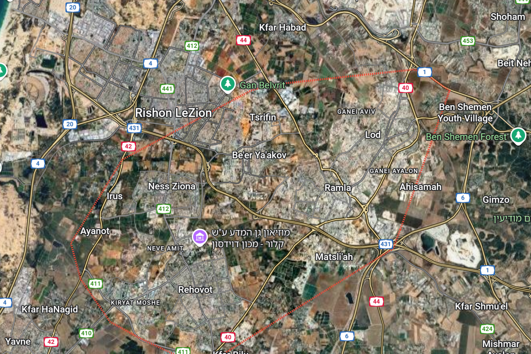 אזורי שירות גרירה